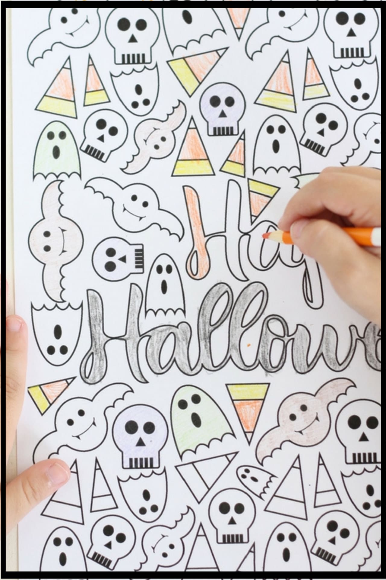Halloween Printables!  Free Halloween coloring page printables for kids AND for adults