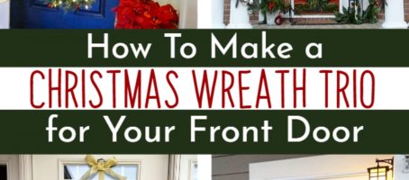 Triple Christmas Wreath – How To Make a 3-Wreath Door Decoration