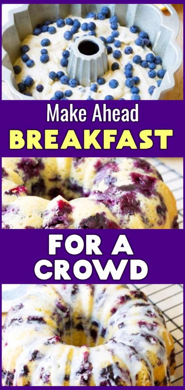 Breakfast Ideas, Breakfast Recipes and Coffee Cake Recipes - Holiday morning breakfast and morning food breakfast meals to make ahead or for fast breakfast on the go. Brunch Ideas and breakfast ideas for a group or for a crowd for families, friends, co-workers at the office, women's ministry, bridal shower, or any party with lots of people. Bundt cake recipes - blueberry bundt cake and breakfast casserole recipes - easy funeral food ideas too.