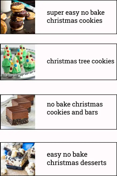 No bake EASY Christmas Cookies Recipes with Pictures
