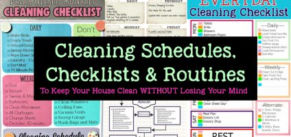 13 REALISTIC Cleaning Schedule Checklists & Free Printables