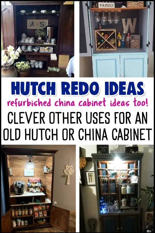 8 Repurposed China Ideas For Redoing an Old Hutch