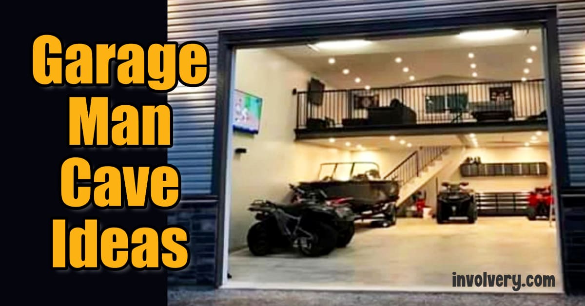 Half Garage Man Cave Ideas Off 67, Garage Ideas For Guys