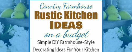 Rustic Kitchen Ideas on a BUDGET-Country Farmhouse Kitchens We Love