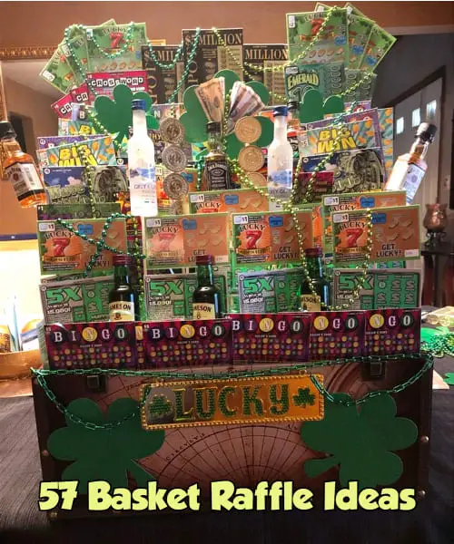 Basket Raffle Ideas-Fundraiser,school,DIY,lottery ticket and more DIY themed basket raffle gift basket ideas