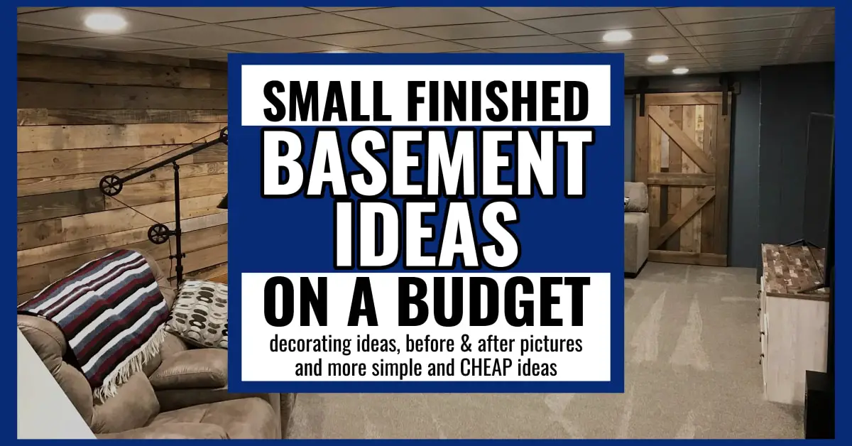 small basement ideas on a budget and cheap basement makeovers for a small finished basement