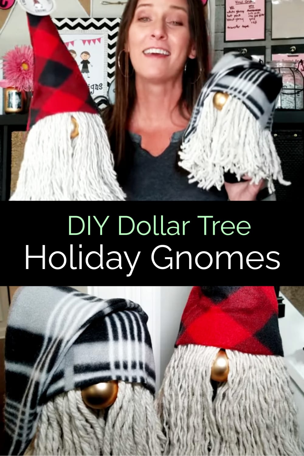 How To Make Gnomes Dollar Tree Tutorials - DIY Holiday Gnomes