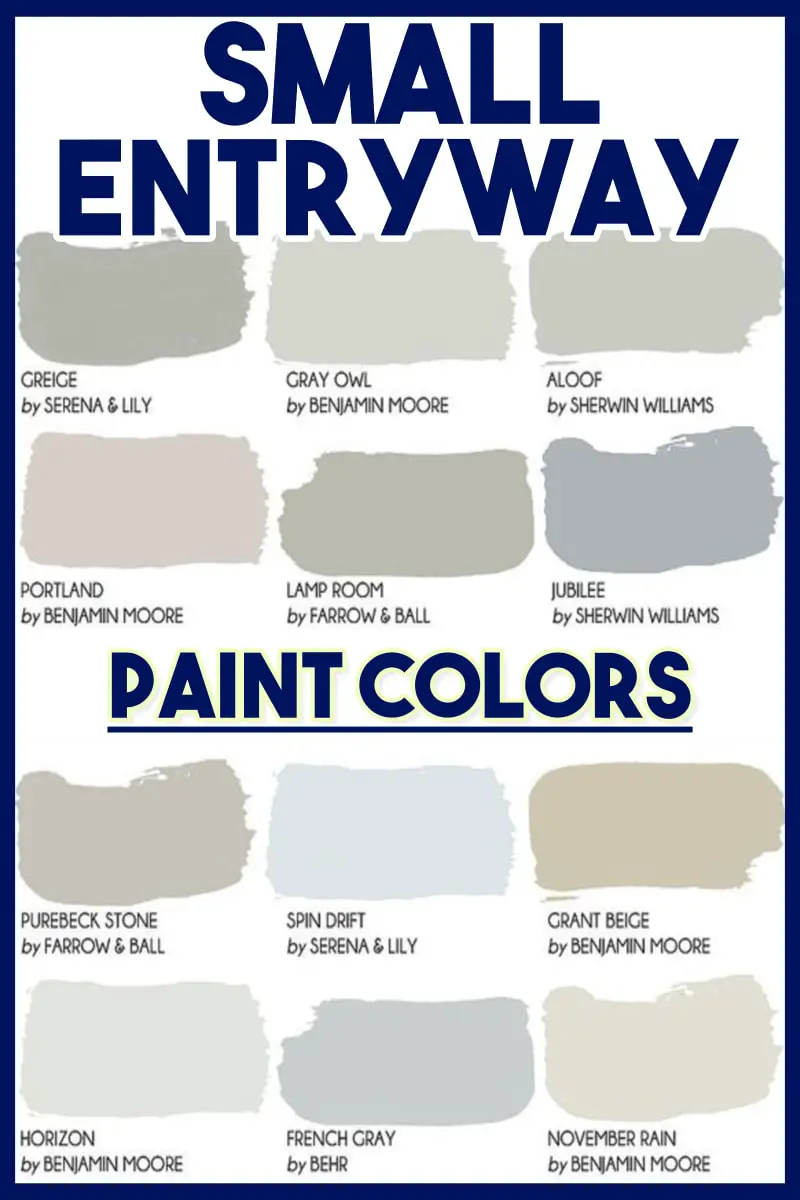 Entryway paint colors - best foyer color ideas are warm entryway colors and cozy neutrals and grays - which is the best paint color for dark hallway - foyer interior design ideas for decorating a warm and cozy living room small foyer on a budget