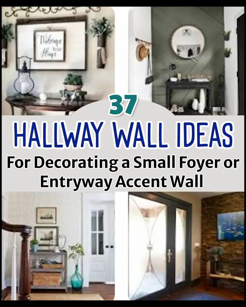 Hall Wall Decor ideas - Entryway Hallway Wall Decor Ideas for a Unique Accent Wall and decorating ideas- modern, farmhouse, contemporary, rustic, small, DIY, table, bench, wainscoting and more entryway wall and foyer wall ideas 