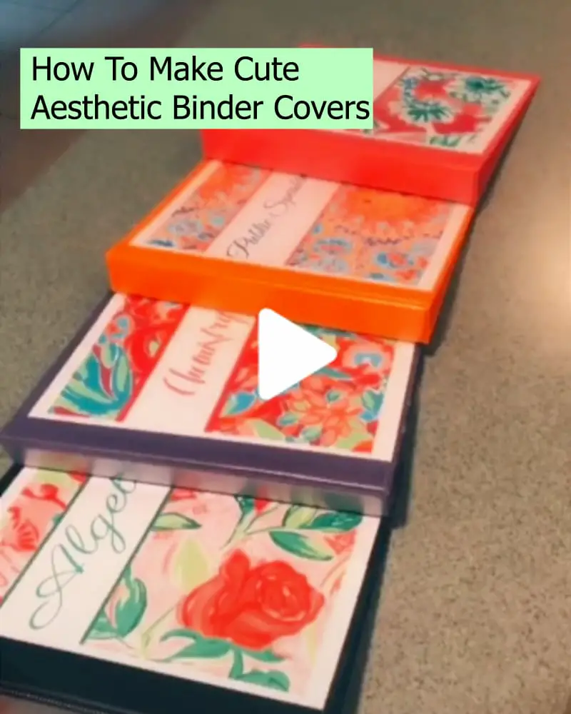 aesthetic binder cover ideas - how to make a cute binder cover template to edit and print