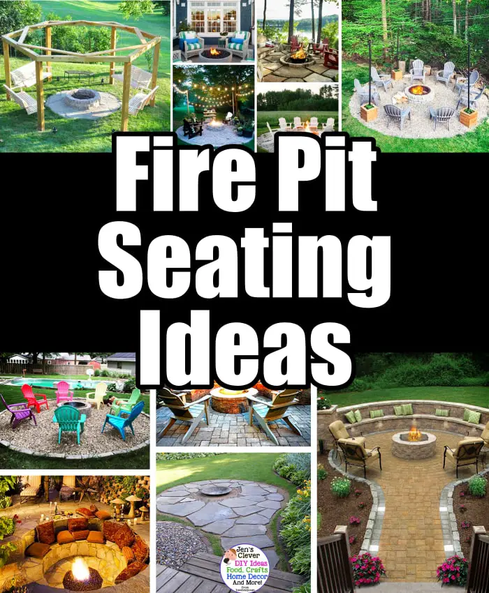 Fire Pit Seating Ideas - Homemade Fire Pit Seating Designs For Your Backyard Fire Pit Including Bench Plans, Small Fire Pit Seating Ideas and Rustic Fire Pit Ideas Too Tagged: Outdoor, Backyard, DIY, Garden, Small, Unique, Sunken, Rectangle, Corner, Inground, Gravel