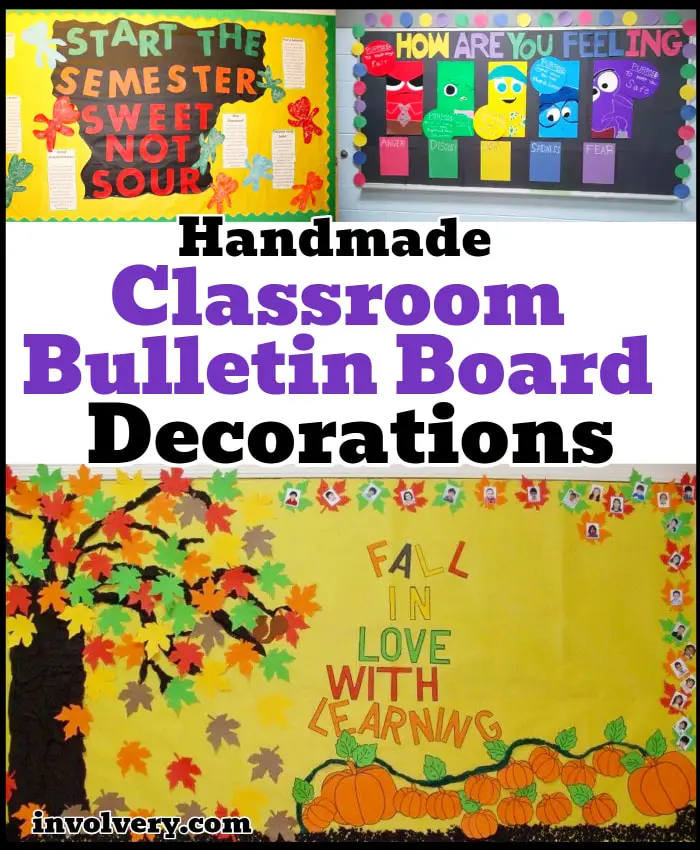 Handmade Classroom Bulletin Board Decorations and decorating examples including 