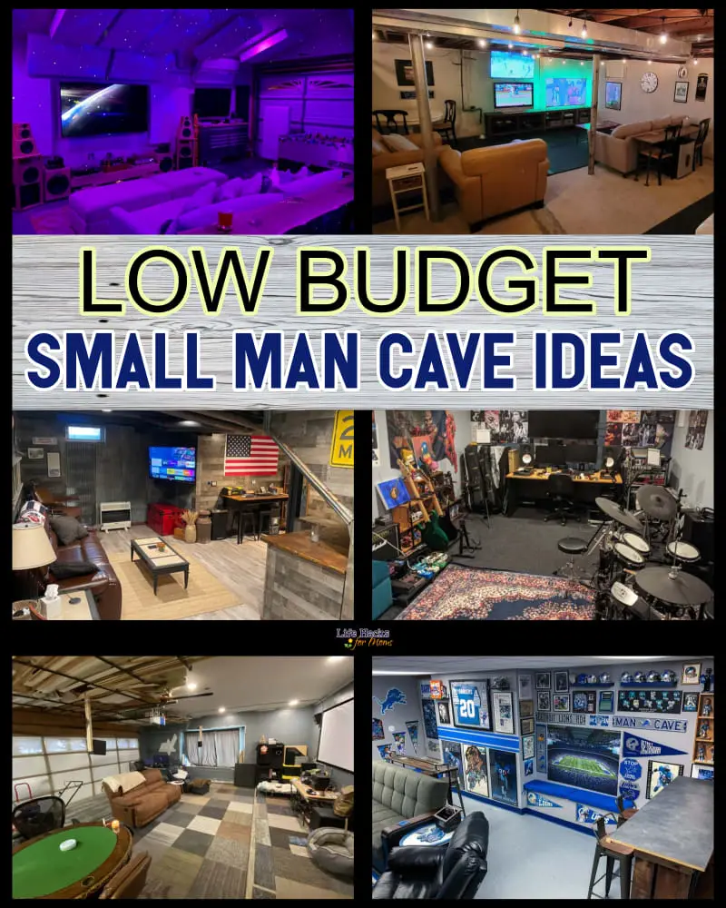 Low Budget Small Basement Man Cave Ideas, Pictures and Designs for a very small man cave in your garage or small finished basement