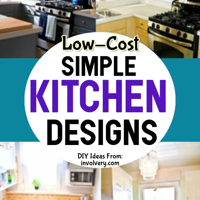 Low cost simple kitchen designs for middle class family for a cute kitchen makeover on a budget