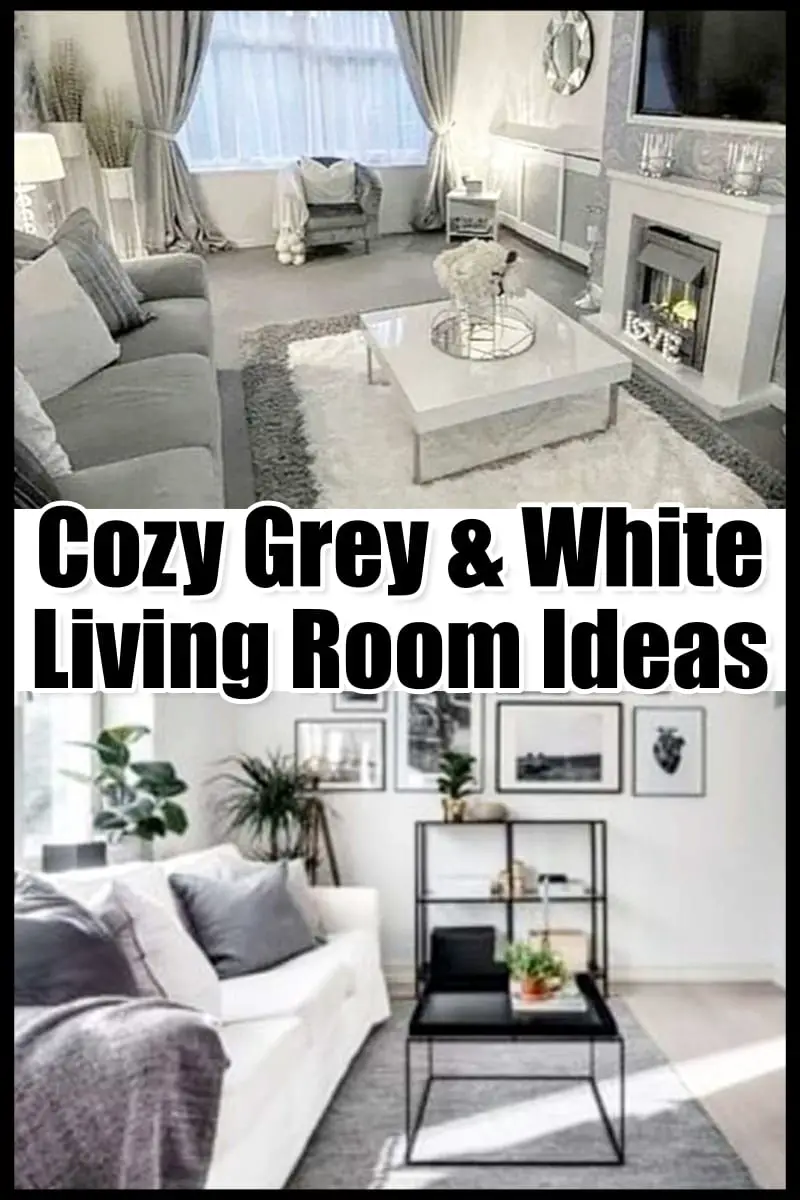 Cozy Grey and White Living Room Ideas
