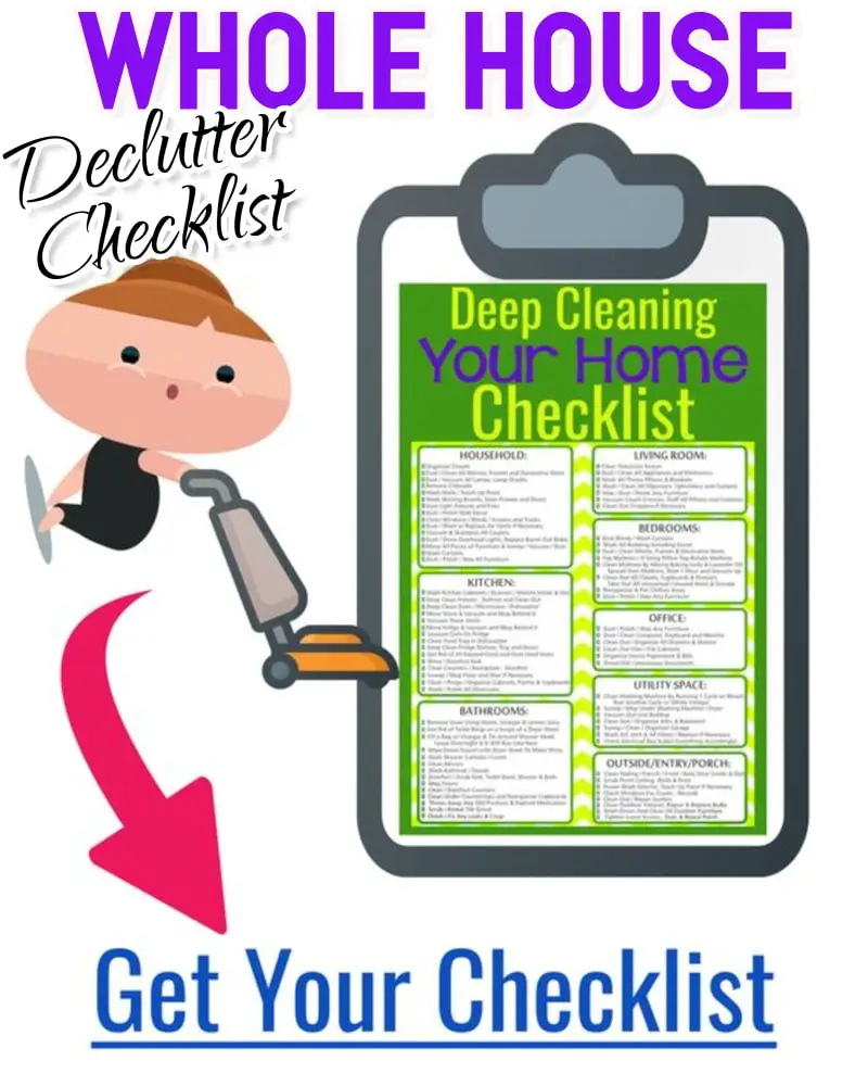Declutter House List - Declutter Your Entire Home Room by Room with this DEEP Declutter clean and organize checklist