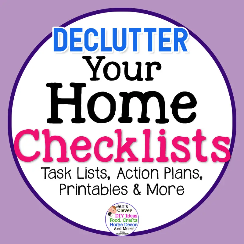 Declutter Your Home Checklists - get a house decluttering plan with these free printable task lists room by room decluttr checklist printable pdf templates and more to up your clean mama routine and stop being a clutterbug - get rid of clutter and take your house back!