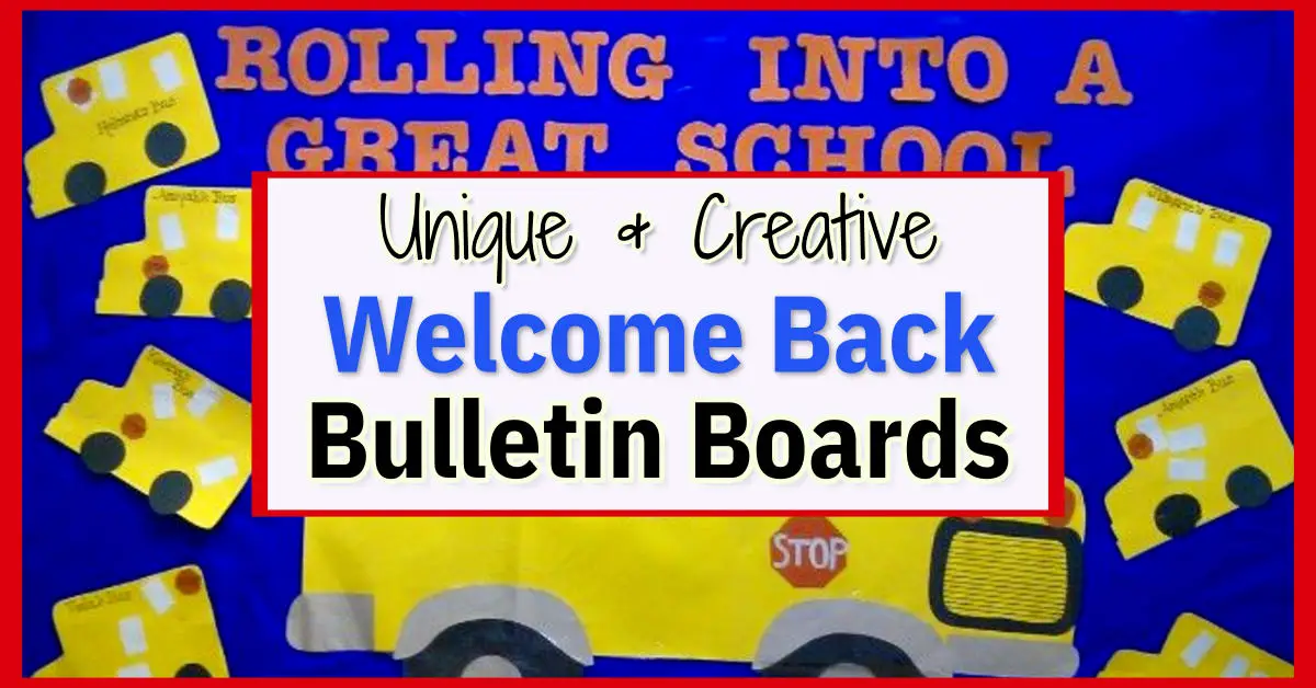 Welcome Back School Bulletin Board Ideas and Handmade Decorations, Borders, Themes and Charts From Unique Bulletin Board Ideas For Teachers and Classrooms