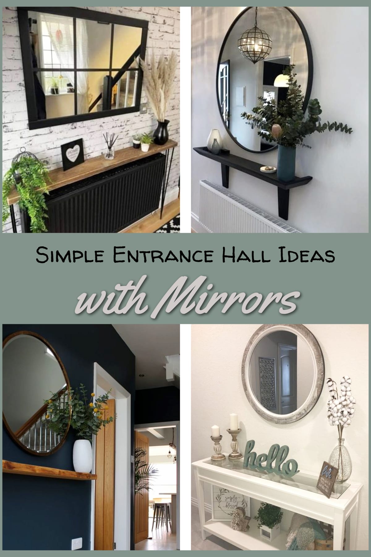 Entrance Hall Ideas With Mirrors