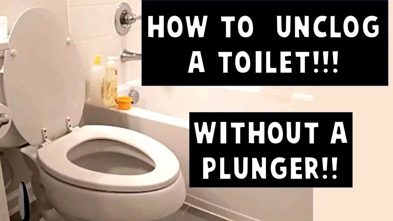 clogged toilet hacks to unclog a toilet without a plunger