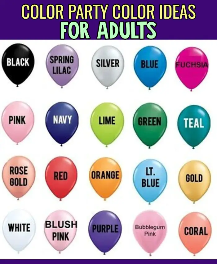 color party color ideas and tiktok trends for adults