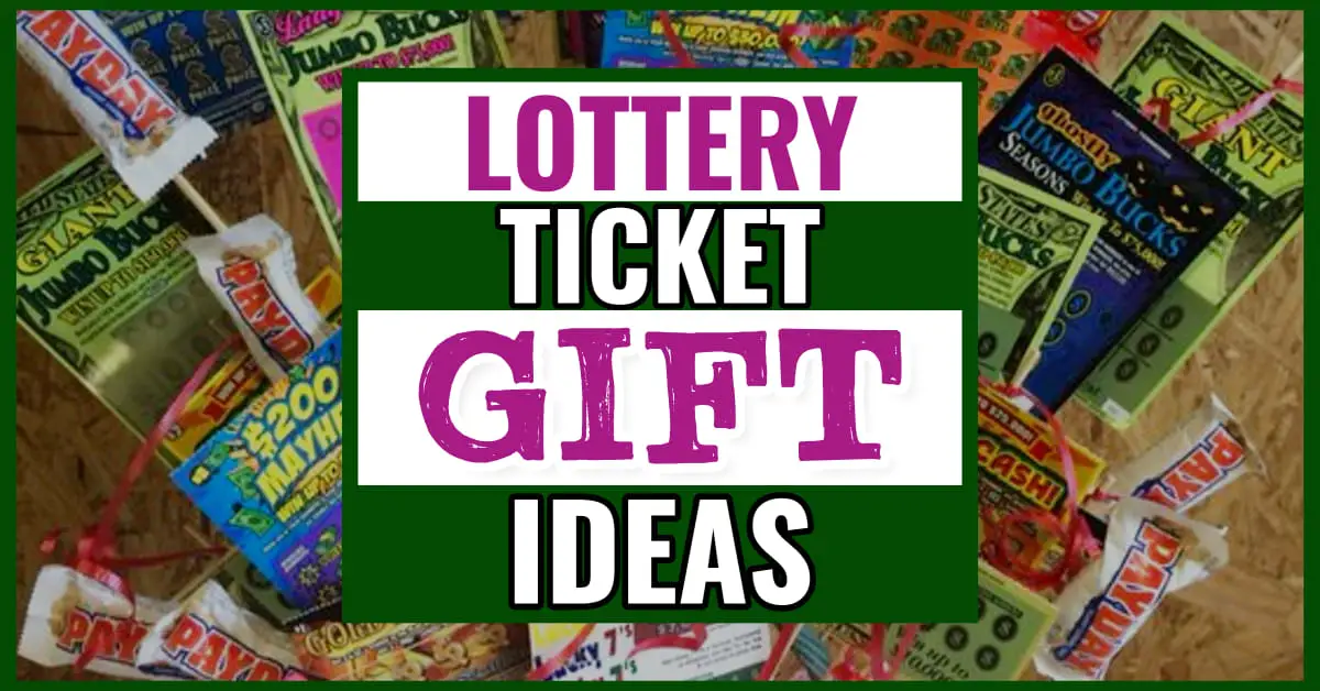 lottery ticket gift bouquet idea with scratch off tickets and money-themed candy in a vase - creative ways to gift scratch tickets