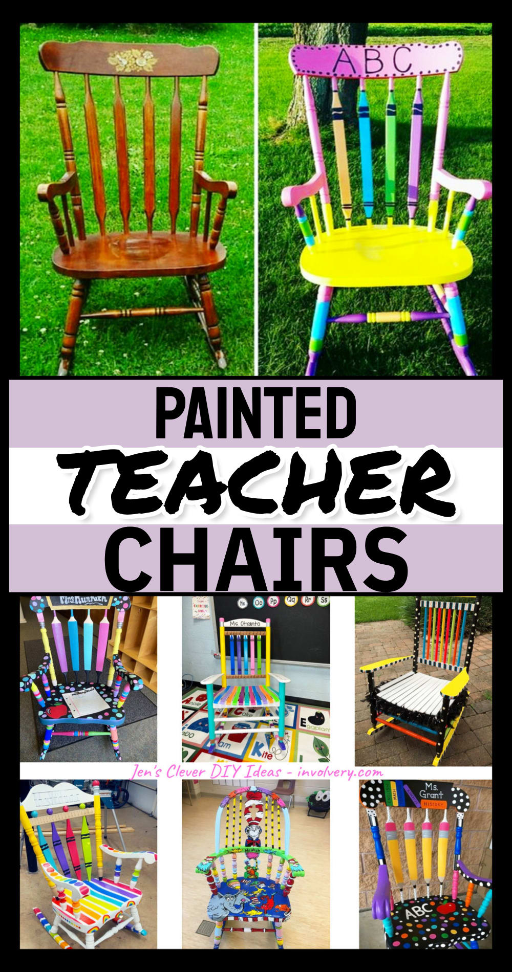 painted teacher chair ideas and designs for the classroom