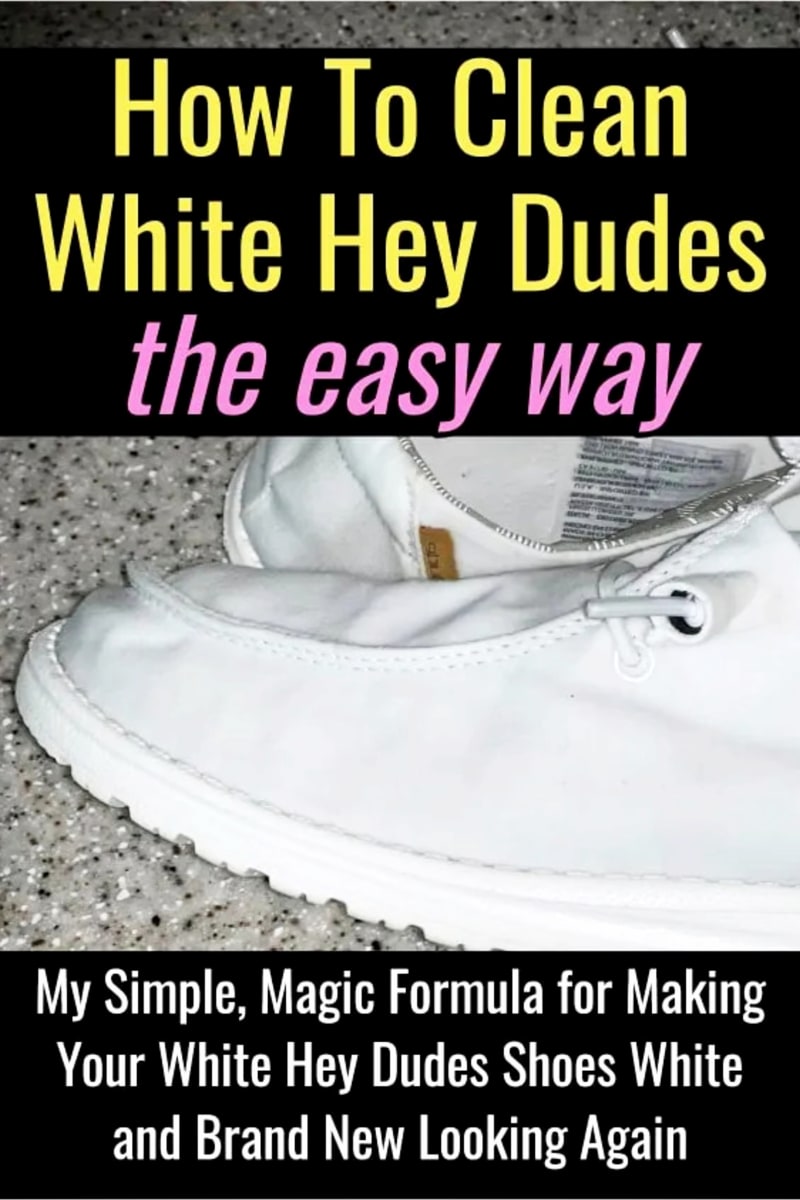 How To Clean WHITE Hey Dudes In The Washing Machine