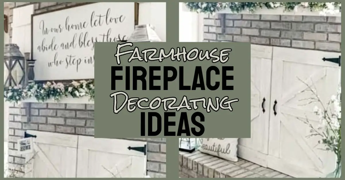 farmhouse fireplace decor ideas