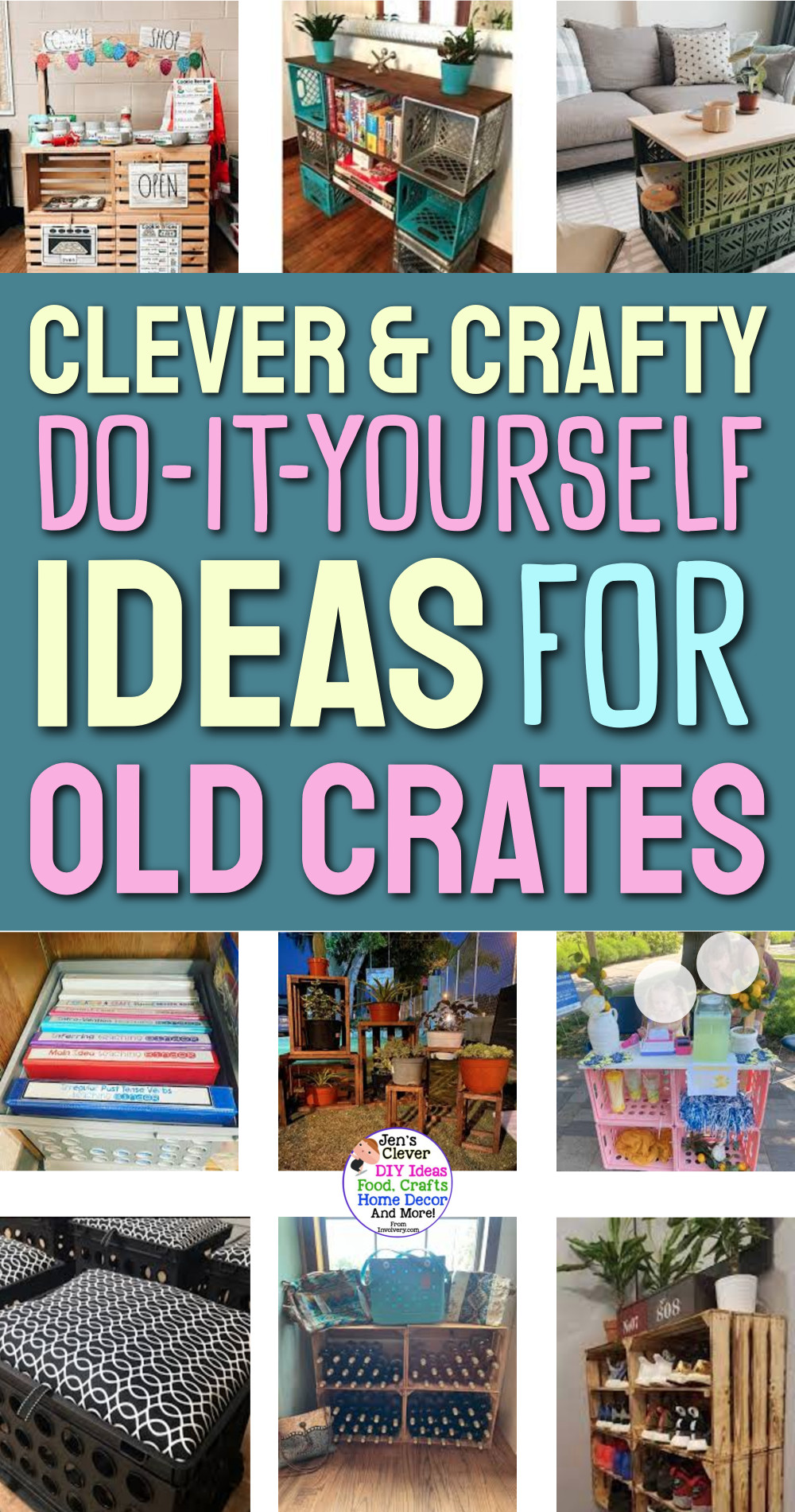 Old Crates Repurposed - 47 DIY Ideas For Old Wooden Boxes and Milk Crates