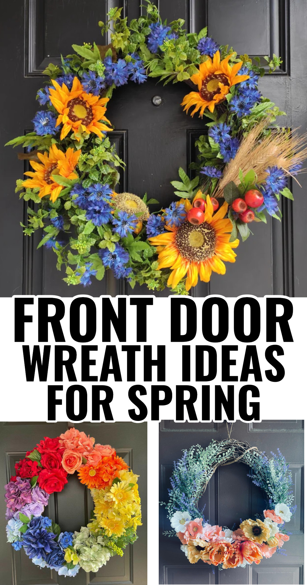DIY Spring Wreath Ideas - Simple Spring and Easter Door Wreaths To Make ...