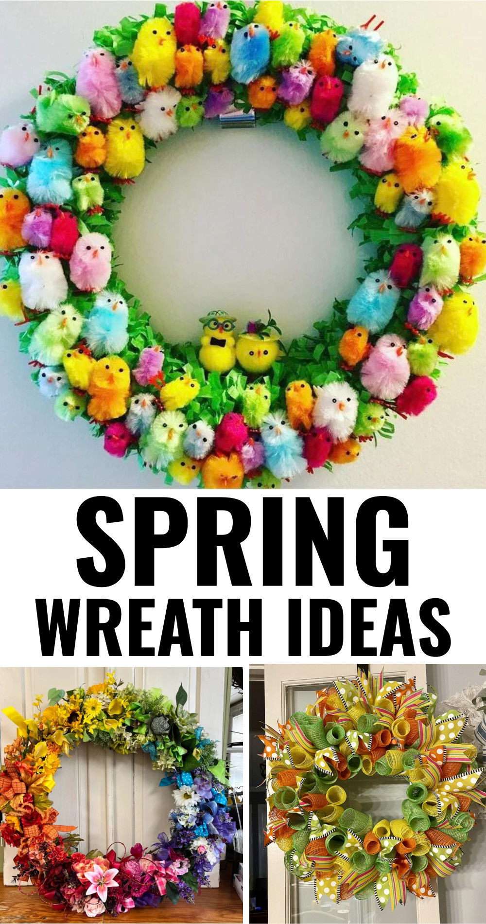 DIY Spring Wreath Ideas - Simple Spring and Easter Door Wreaths To Make ...