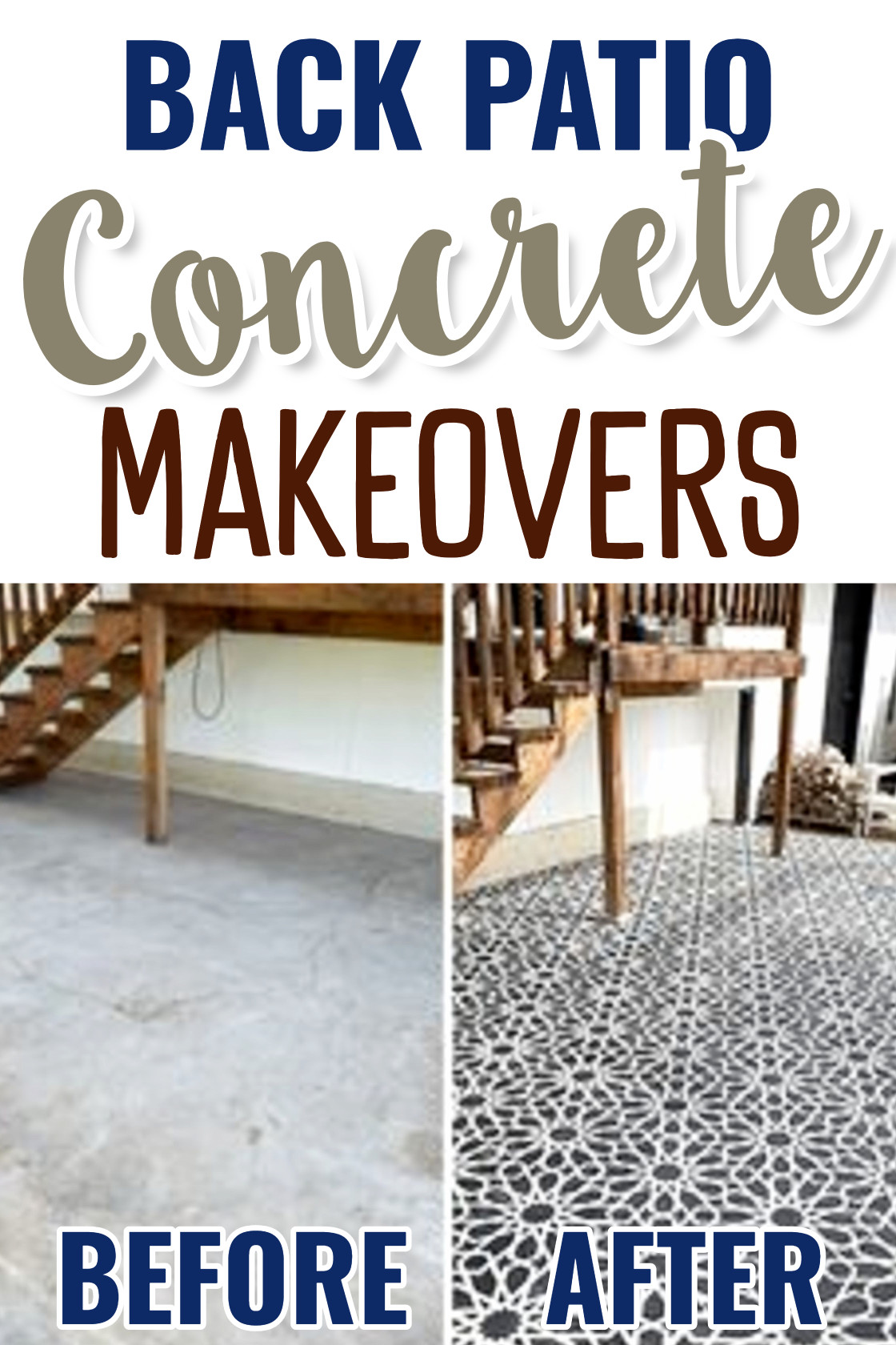Ugly Concrete Patio and Porch Floor Makeover Ideas, Tips & Before/After ...
