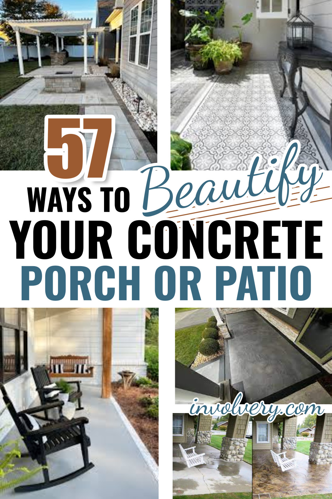 Ugly Concrete Patio and Porch Floor Makeover Ideas, Tips & Before/After ...