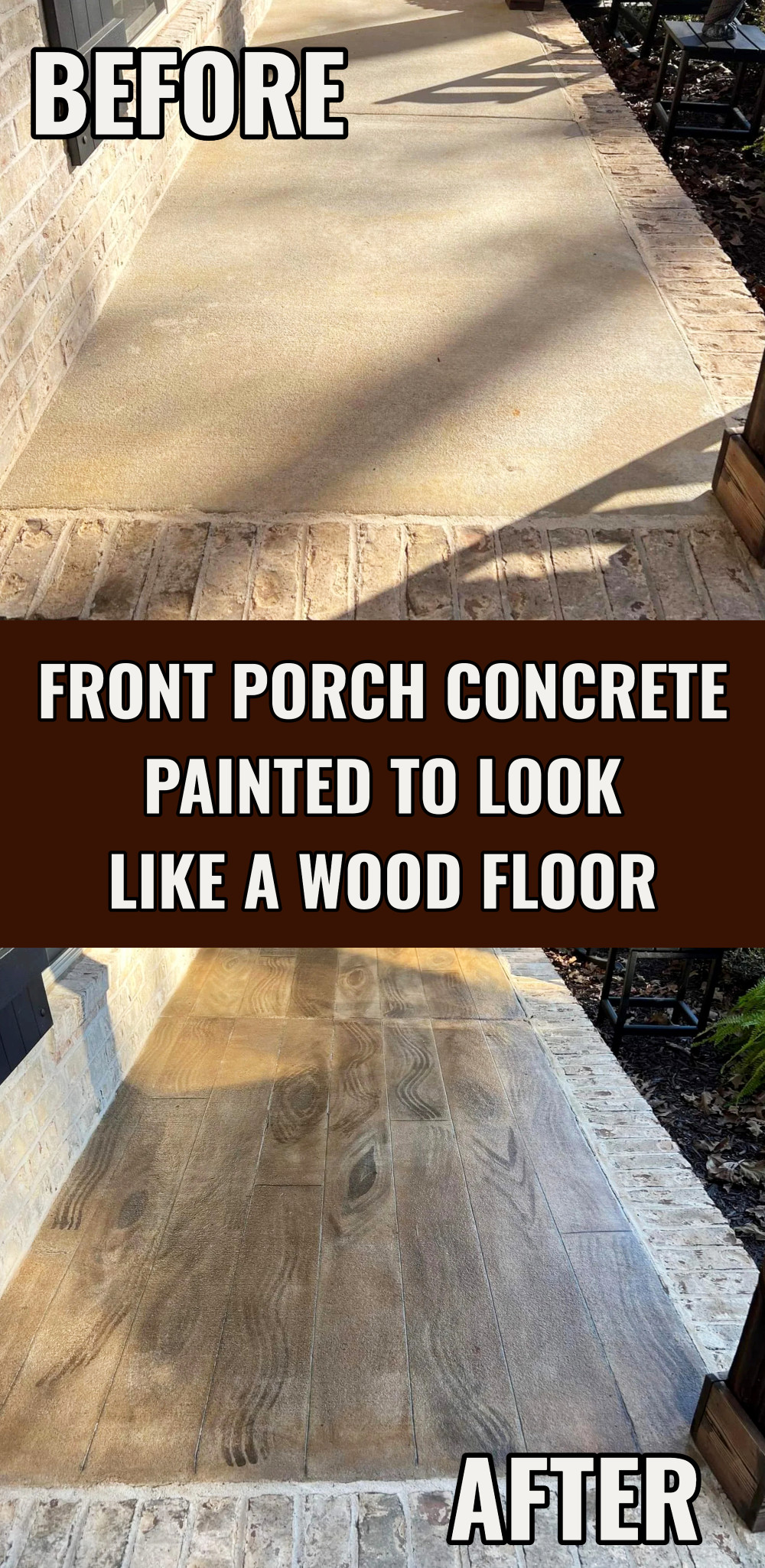 Ugly Concrete Patio and Porch Floor Makeover Ideas, Tips & Before/After ...