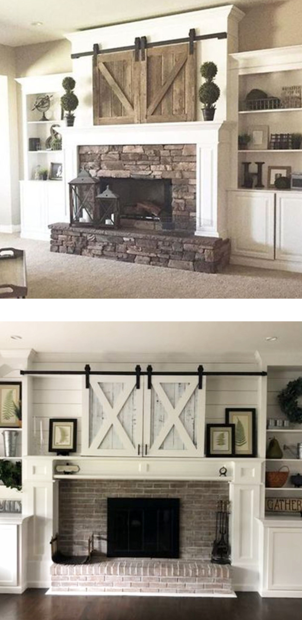 Fireplace Decor - Farmhouse Fireplace Decorating Ideas For a Cozy ...